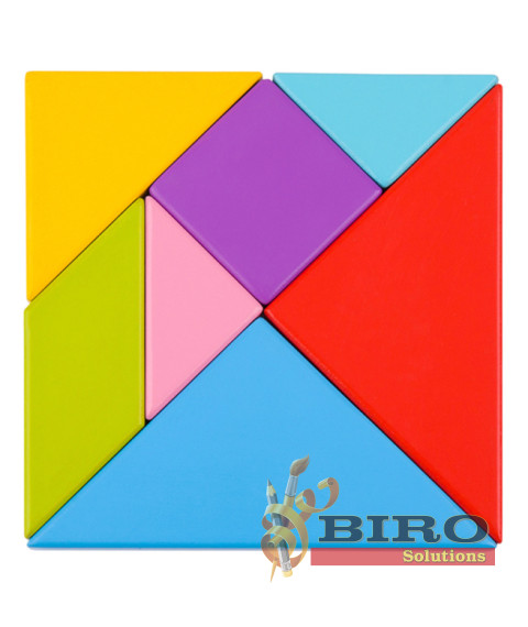 Jucărie din lemn Tangram, 57243